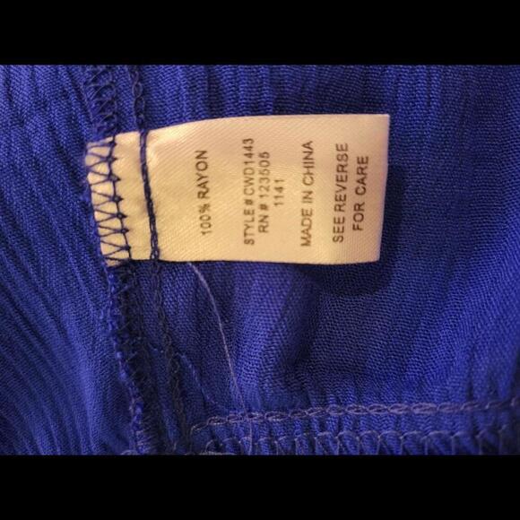 NWT Boutique Culture Code blue tiered kmee length dress - Picture 5 of 6